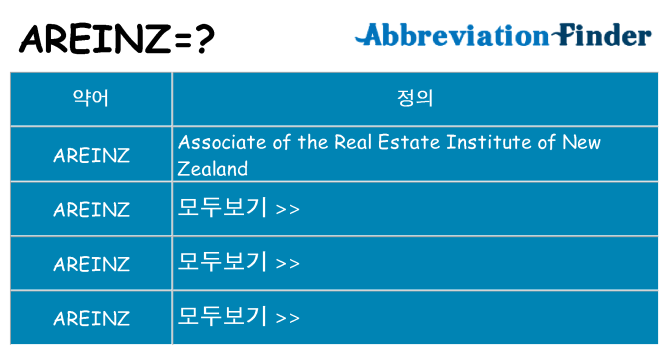 areinz 대 한 무엇을 서가