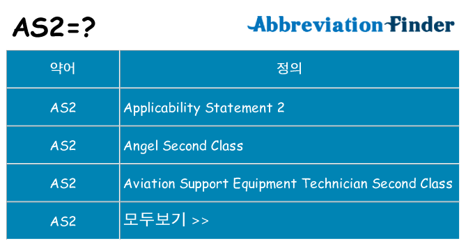 as2 대 한 무엇을 서가
