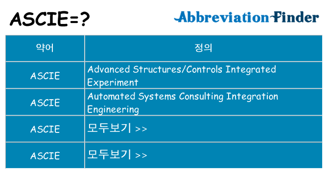 ascie 대 한 무엇을 서가