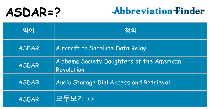 asdar 대 한 무엇을 서가