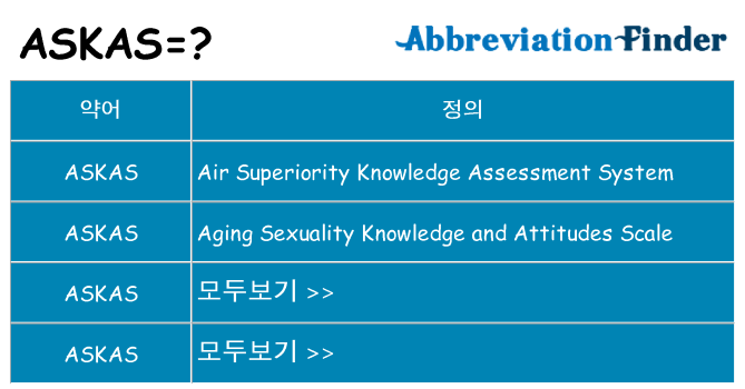 askas 대 한 무엇을 서가