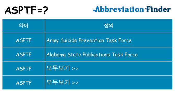 asptf 대 한 무엇을 서가
