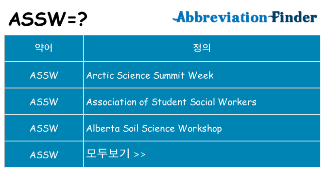 assw 대 한 무엇을 서가