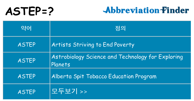 astep 대 한 무엇을 서가