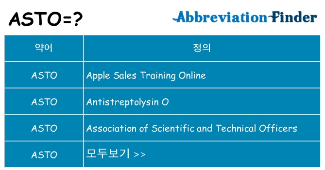 asto 대 한 무엇을 서가