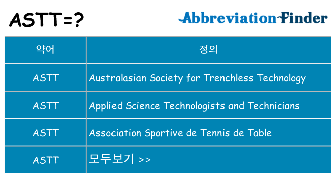 astt 대 한 무엇을 서가
