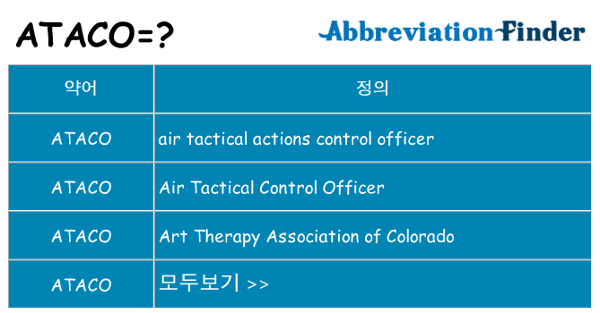 ataco 대 한 무엇을 서가
