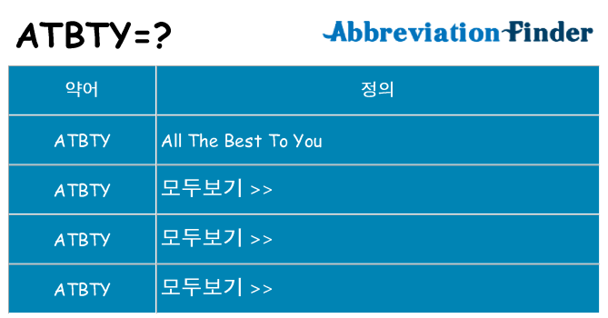 atbty 대 한 무엇을 서가