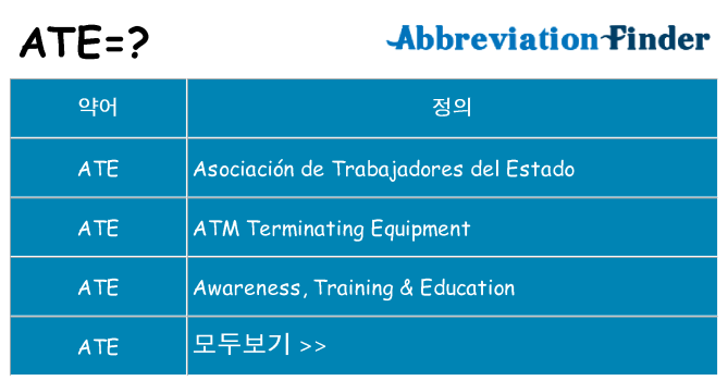 ate 대 한 무엇을 서가