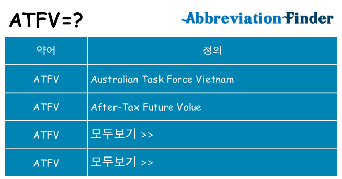 atfv 대 한 무엇을 서가
