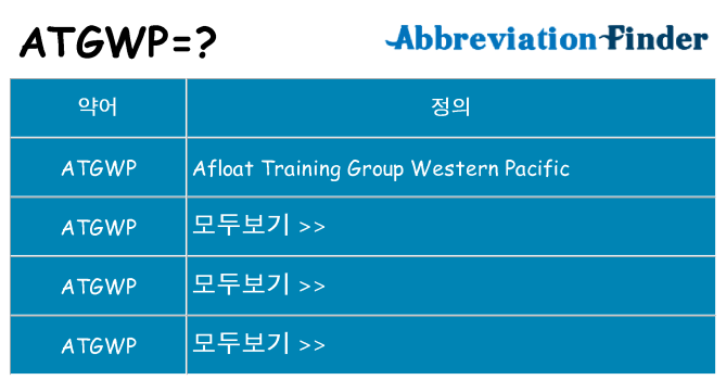 atgwp 대 한 무엇을 서가