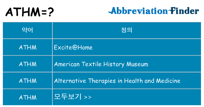 athm 대 한 무엇을 서가