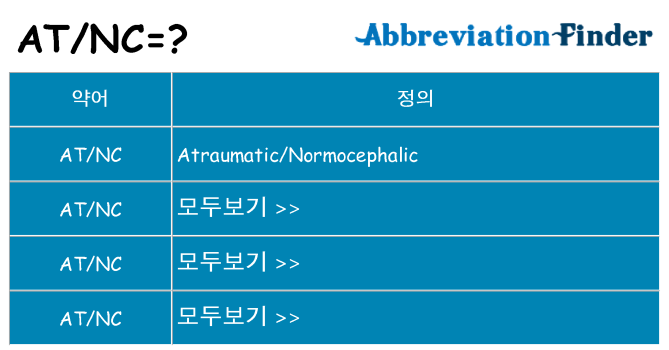 atnc 대 한 무엇을 서가