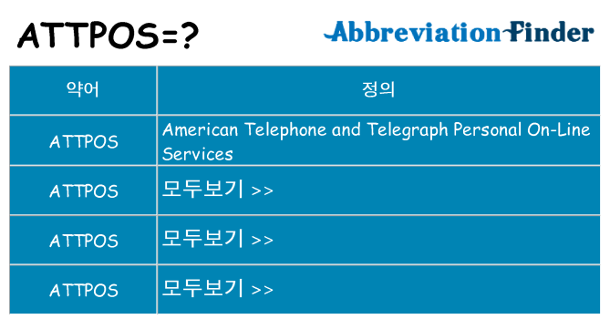 attpos 대 한 무엇을 서가