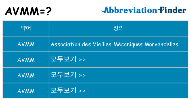 avmm 대 한 무엇을 서가