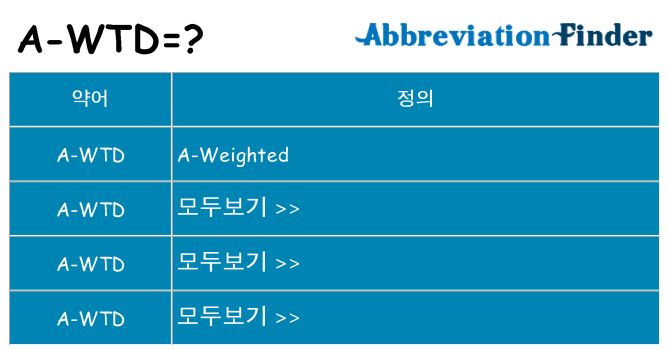 a-wtd 대 한 무엇을 서가