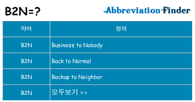 b2n 대 한 무엇을 서가