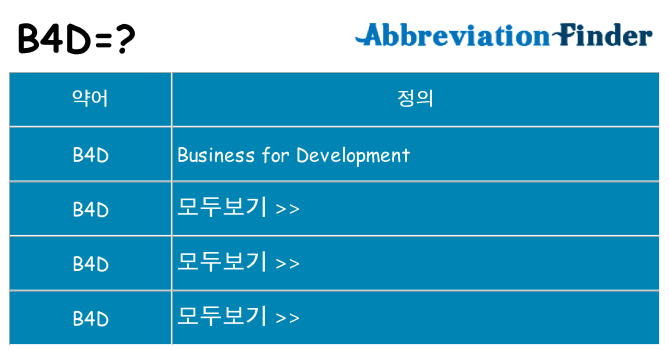 b4d 대 한 무엇을 서가