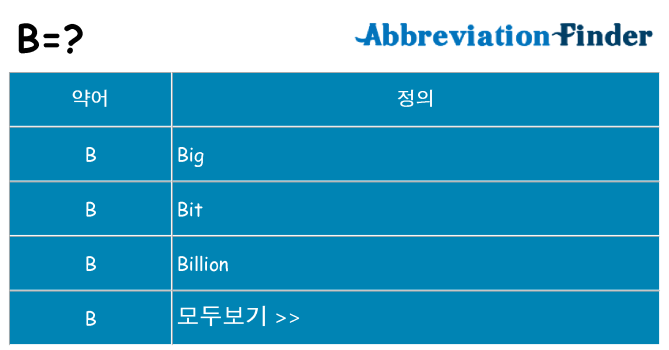 b 대 한 무엇을 서가