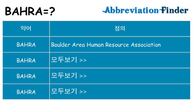 bahra 대 한 무엇을 서가