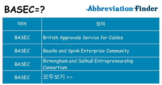 basec 대 한 무엇을 서가