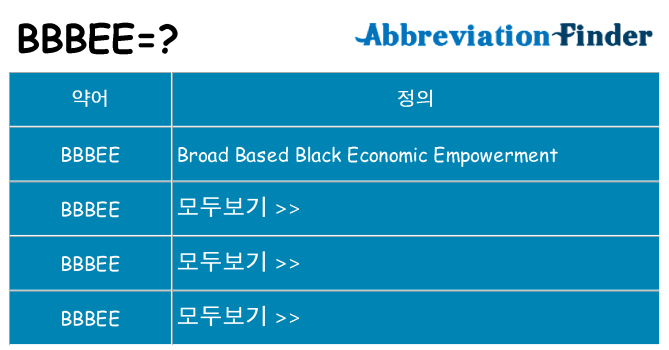 bbbee 대 한 무엇을 서가