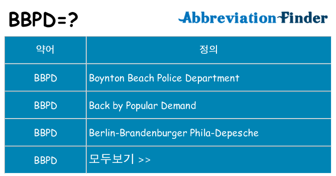 bbpd 대 한 무엇을 서가
