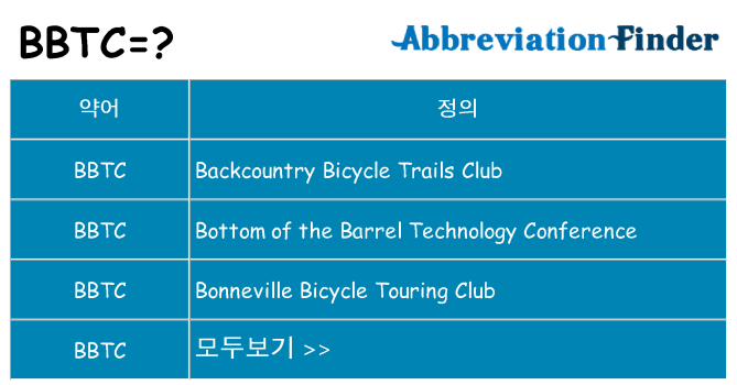bbtc 대 한 무엇을 서가