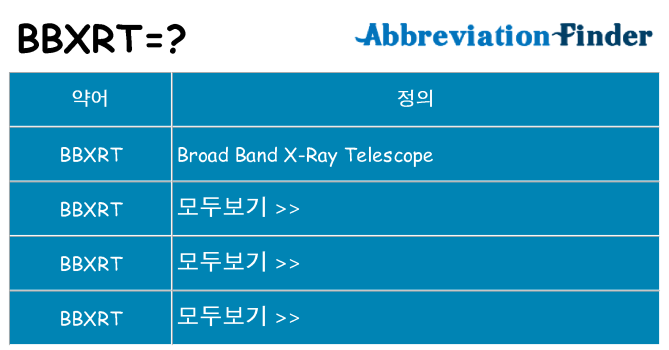 bbxrt 대 한 무엇을 서가