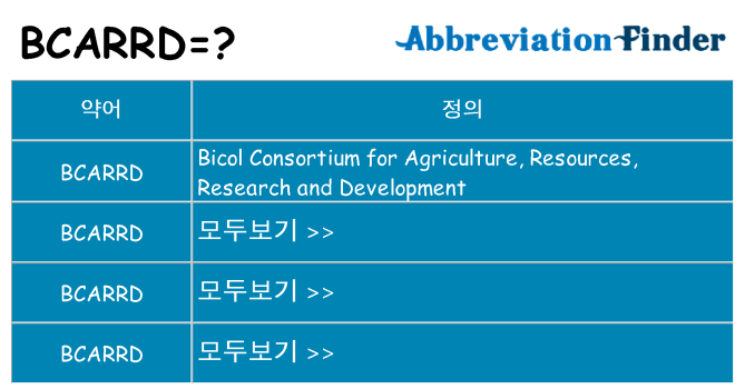 bcarrd 대 한 무엇을 서가
