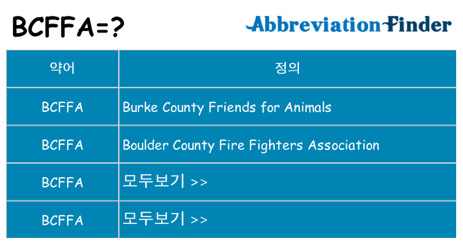bcffa 대 한 무엇을 서가