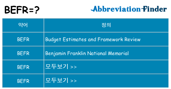 befr 대 한 무엇을 서가