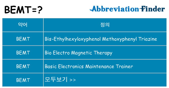 bemt 대 한 무엇을 서가