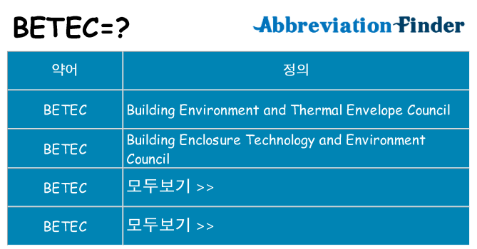 betec 대 한 무엇을 서가