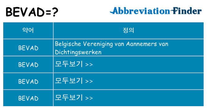 bevad 대 한 무엇을 서가