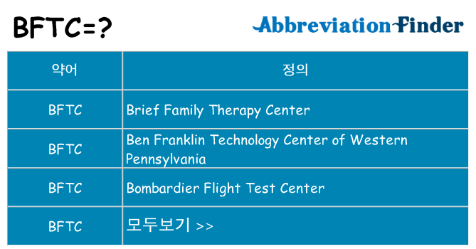 bftc 대 한 무엇을 서가