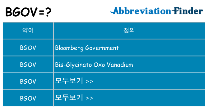 bgov 대 한 무엇을 서가