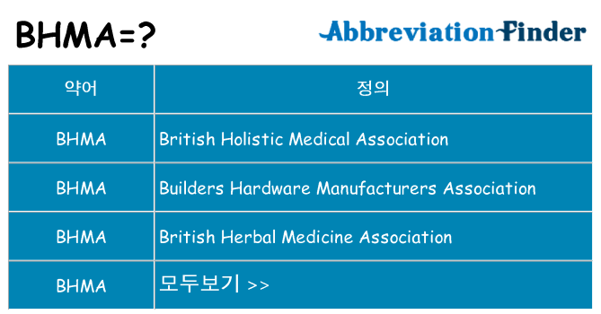 bhma 대 한 무엇을 서가