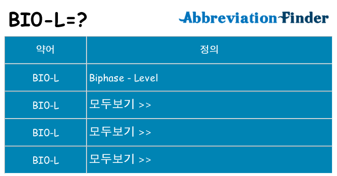 bi0-l 대 한 무엇을 서가