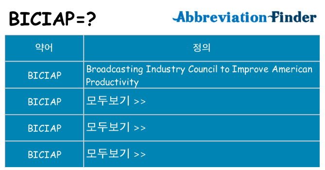 biciap 대 한 무엇을 서가