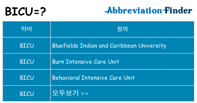 bicu 대 한 무엇을 서가