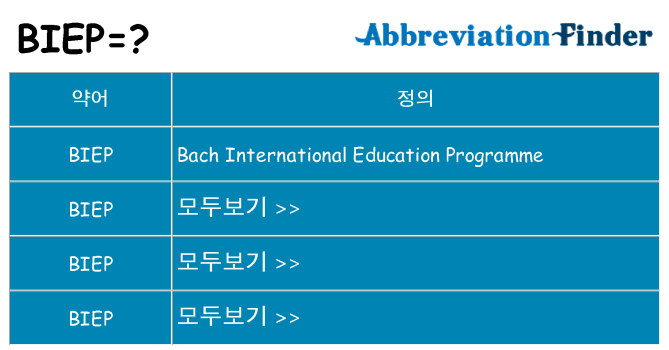 biep 대 한 무엇을 서가