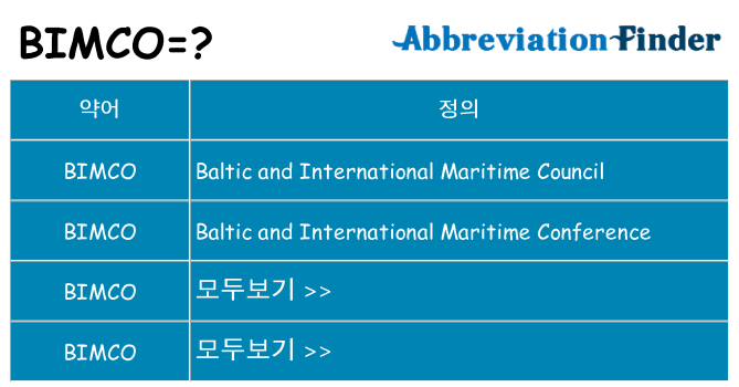 bimco 대 한 무엇을 서가