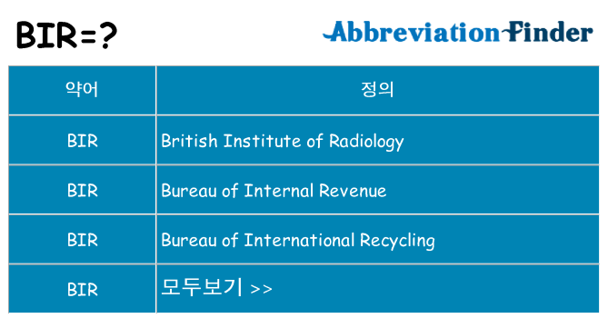 bir 대 한 무엇을 서가