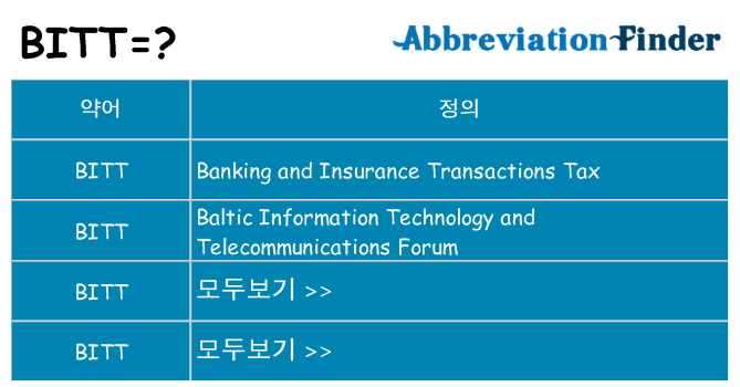 bitt 대 한 무엇을 서가