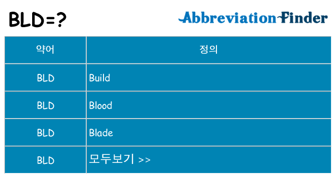 bld 대 한 무엇을 서가