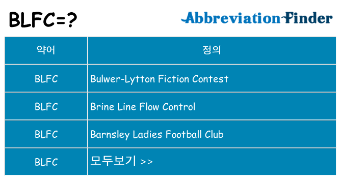 blfc 대 한 무엇을 서가