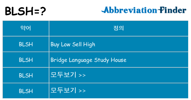 blsh 대 한 무엇을 서가