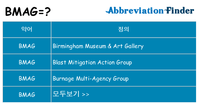 bmag 대 한 무엇을 서가