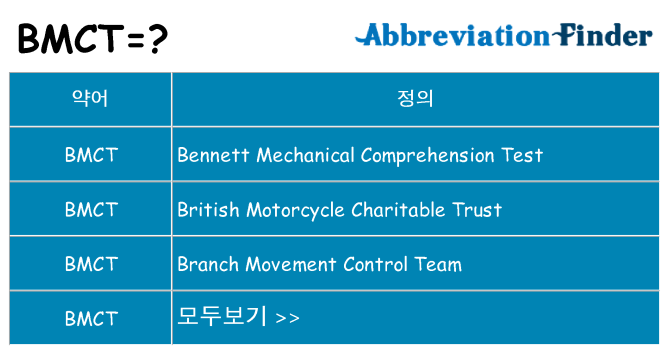 bmct 대 한 무엇을 서가